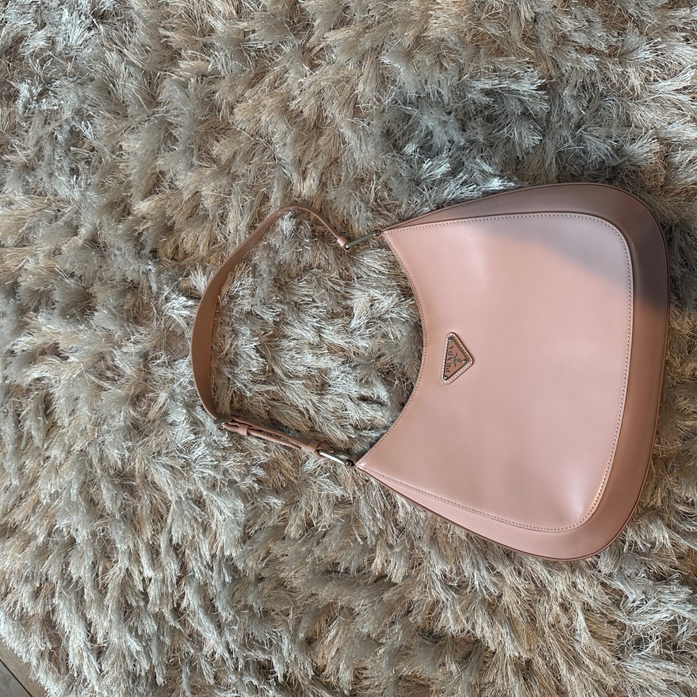 Prada cleo ayer’s and brushed leather shoulder bag